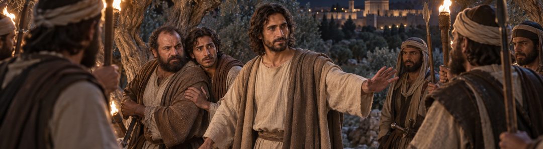 Illustratie bij: Jezus geeft zich over voor zijn vrienden.