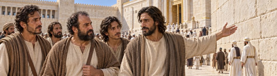 Illustratie bij: Jezus voorzegt de verwoesting van de tempel.