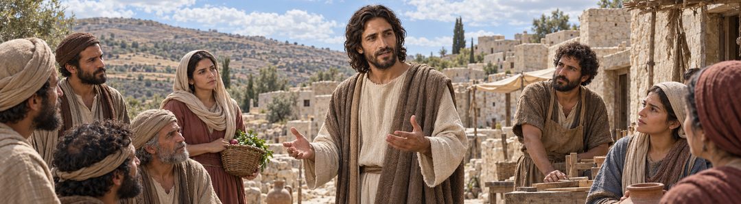 Illustratie bij: Jezus roept op tot bekering en geloof.