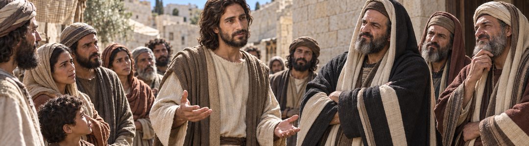 Illustratie bij: Jezus doorziet de geldzucht van de Farizeeën.