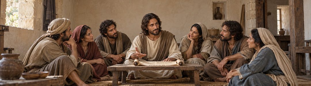 Illustratie bij: Jezus opent het verstand van Zijn discipelen.