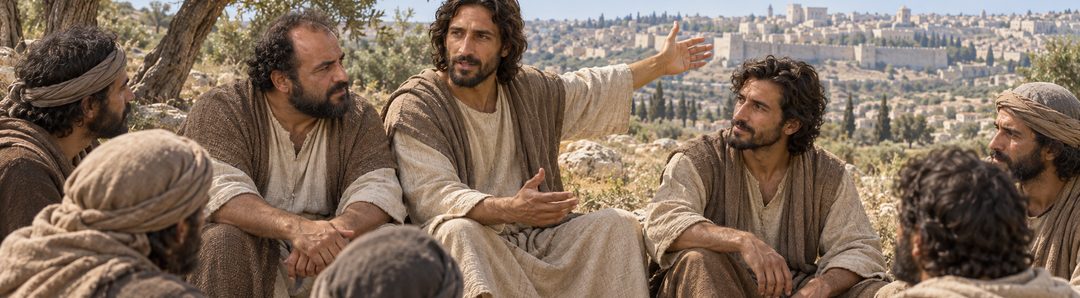 Illustratie bij: De opgestane Jezus onderwijst over Gods Koninkrijk.