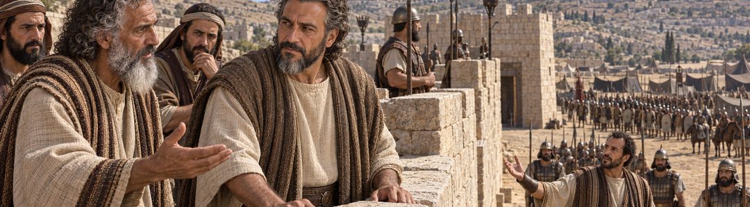 Illustratie bij: Hizkia vertrouwt op God tijdens de Assyrische belegering.