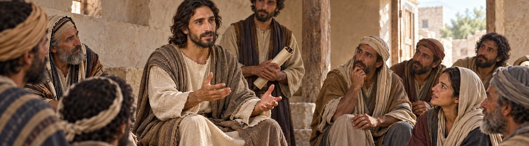 Illustratie bij: Jezus spreekt woorden van genade in Nazareth.