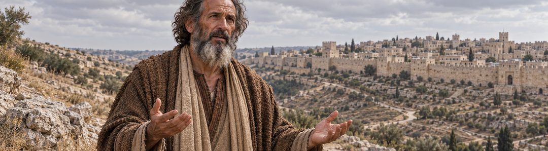Illustratie bij: Jeremia legt zijn vervolging voor aan God.