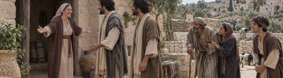 Illustratie bij: De discipelen blijven in één gastvrij huis.