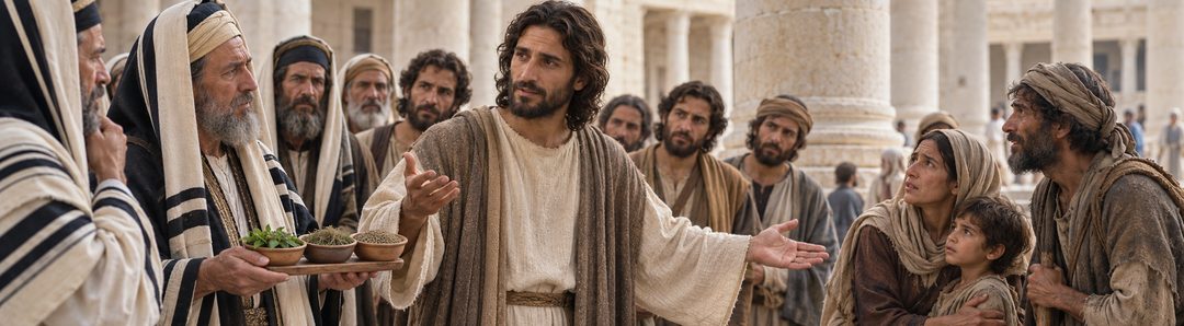 Illustratie bij: Jezus bevestigt de plicht van zijn Joodse hoorders onder de wet.