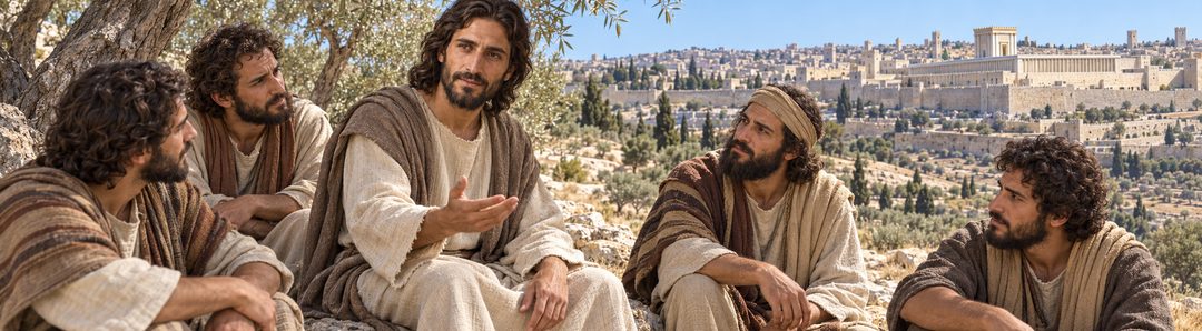 Illustratie bij: Jezus onderwijst Zijn discipelen.