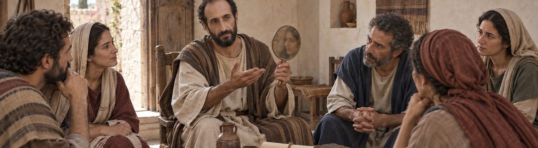 Illustratie bij: Veranderen door naar Christus te kijken.