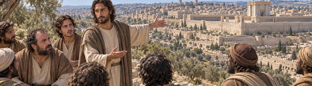 Illustratie bij: Jezus voorzegt de verwoesting van de tempel.