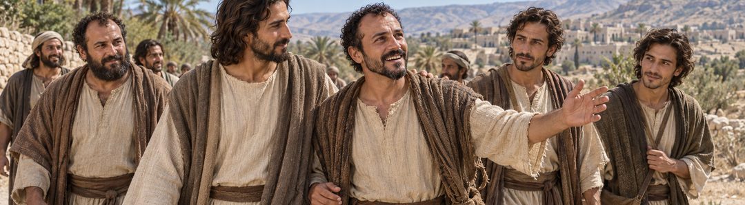 Illustratie bij: De discipelen zien Jezus opnieuw een blinde genezen.
