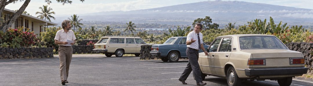 Illustratie bij: Ron Smiths vraag op een parkeerplaats in Hawaï.