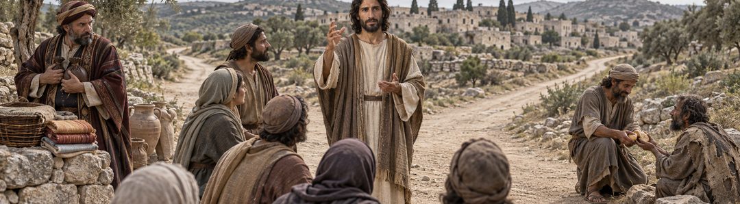 Illustratie bij: Jezus waarschuwt dat niemand God en mammon kan dienen.