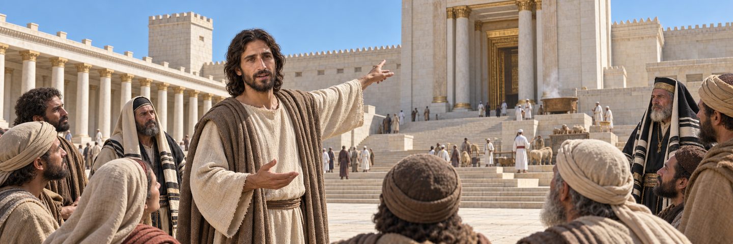 Illustratie bij: De tempel als het huis van God.