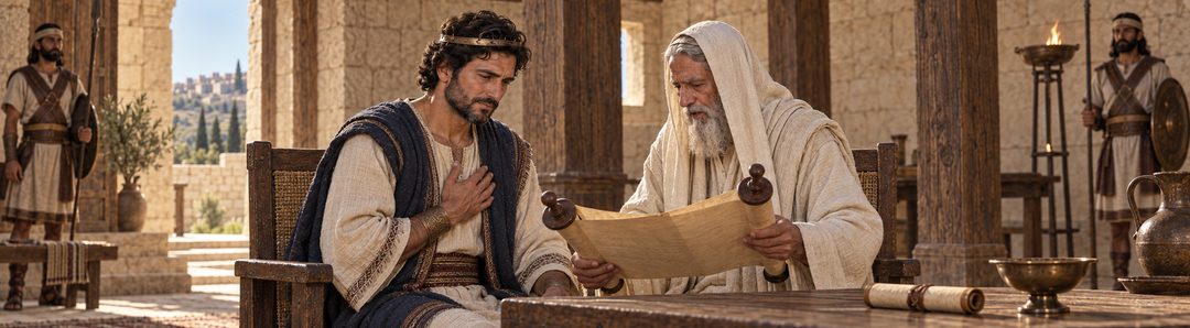 Illustratie bij: David verlangt ernaar Gods wil te doen.