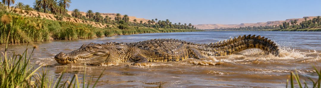 Illustratie bij: Farao als groot watermonster in de Nijl.