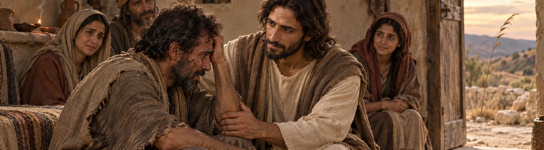 Illustratie bij: De zachtmoedige Messias herstelt geknakte mensen.