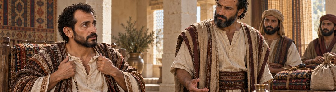 Illustratie bij: De koning van Israël verscheurt zijn kleding.