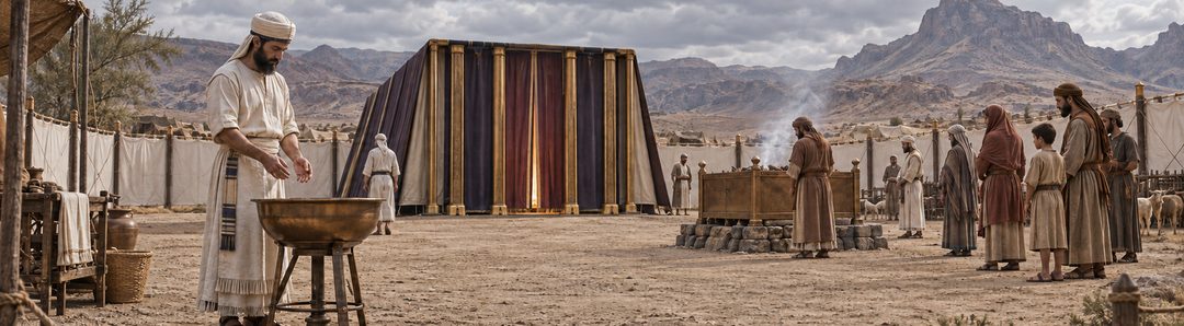 Illustratie bij: Gods heerlijkheid woont bij Israël in de tabernakel.