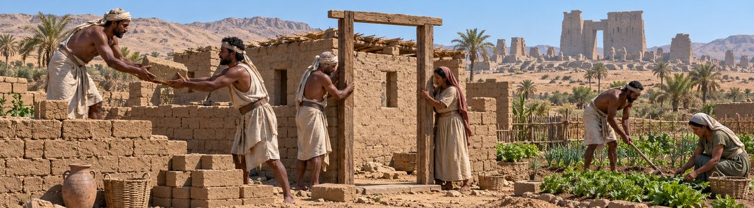 Illustratie bij: Egypte keert terug als een gering koninkrijk.