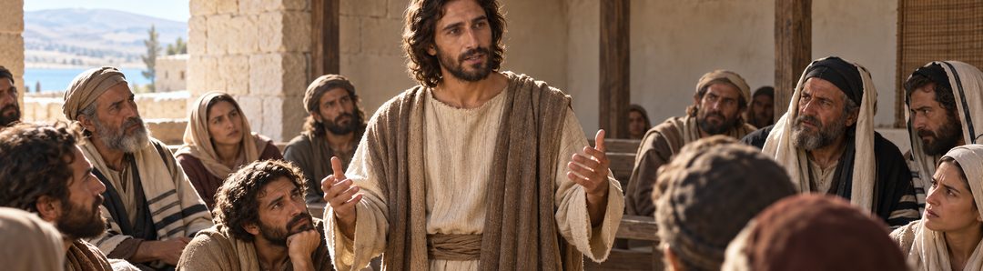 Illustratie bij: Jezus onderwijst dat zijn woorden geest en leven zijn.