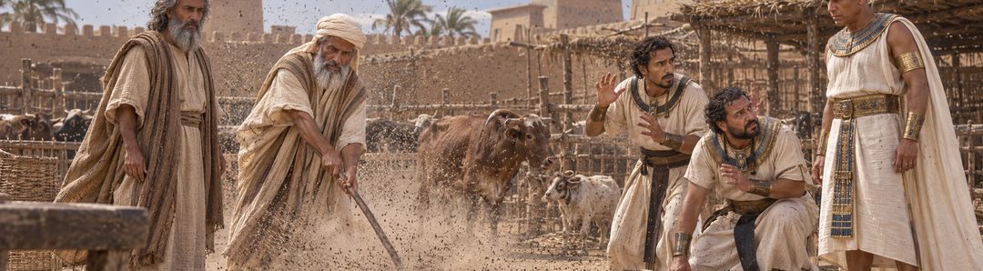 Illustratie bij: De muggenplaag verslaat de Egyptische magiërs.