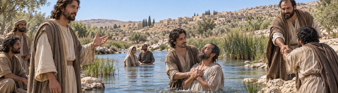 Illustratie bij: Jezus’ discipelen dopen in Judea.
