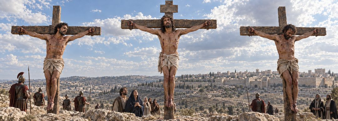 Illustratie bij: Kruisiging als hoogtepunt van het evangelie.