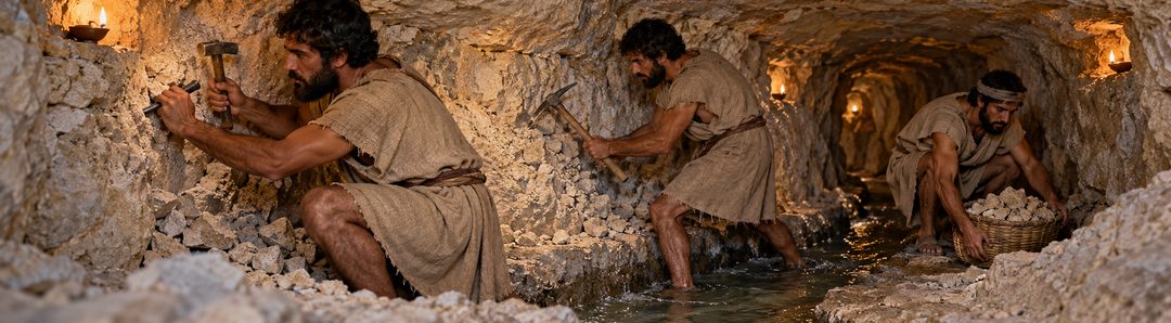 Illustratie bij: De aanleg van Hizkia’s watertunnel.