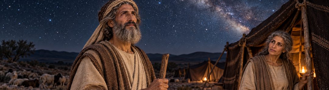 Illustratie bij: Abraham vertrouwt op Gods belofte van nageslacht.