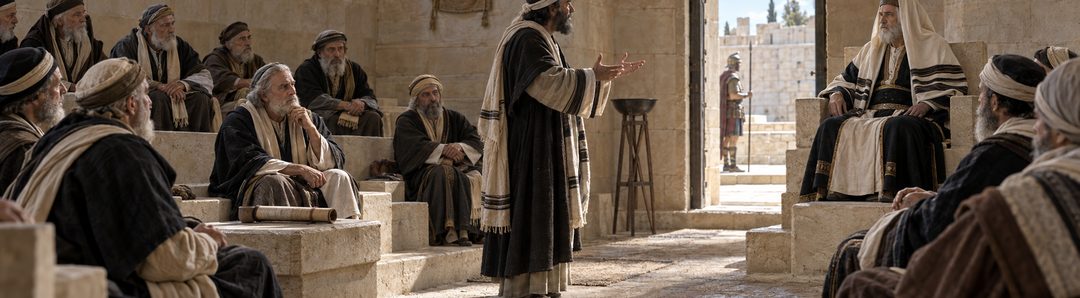 Illustratie bij: Nicodemus als leider binnen het Sanhedrin.