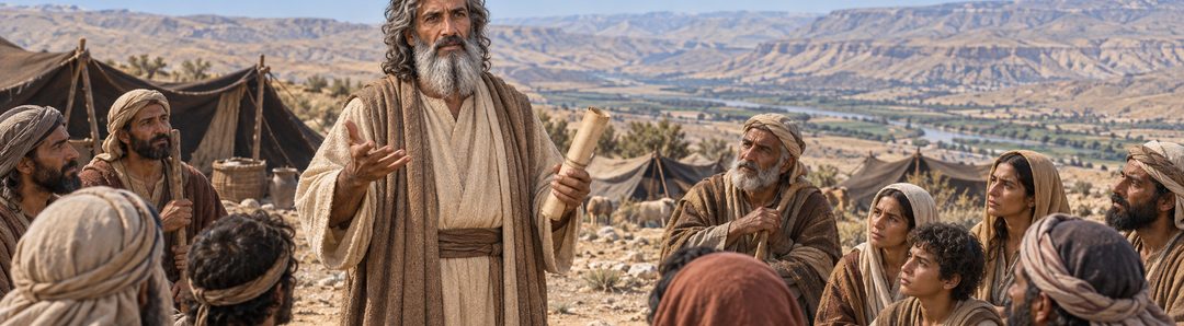 Illustratie bij: Israël luistert naar Gods geboden.