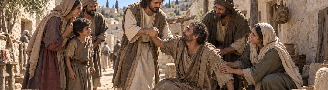 Illustratie bij: Christus brengt herstel en leven.