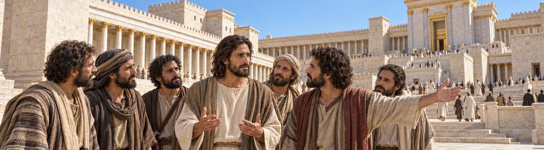 Illustratie bij: Jezus voorzegt de verwoesting van de tempel.