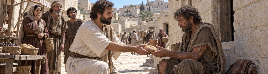 Illustratie bij: Een christen voedt zijn vijand in plaats van wraak te nemen.