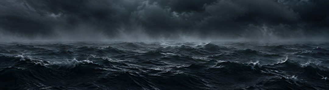 Illustratie bij: De woeste, lege en duistere aarde als beeld van de mens.