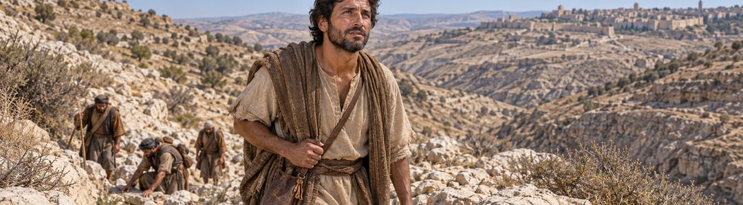 Illustratie bij: David dorst naar God in een waterloos land.