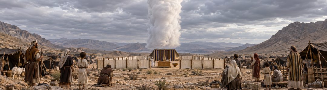 Illustratie bij: Gods gemanifesteerde nabijheid bij de tabernakel.