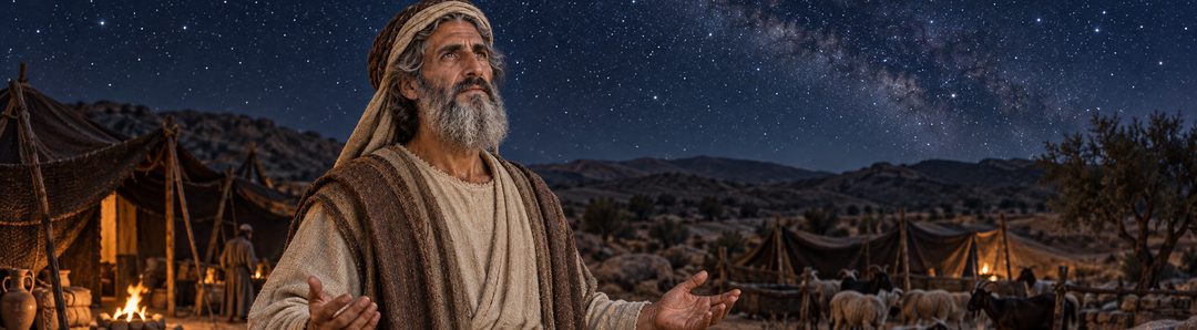 Illustratie bij: Abraham kon niet roemen op zijn werken.