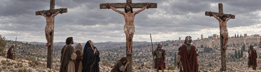 Illustratie bij: Jezus roept aan het kruis om God.