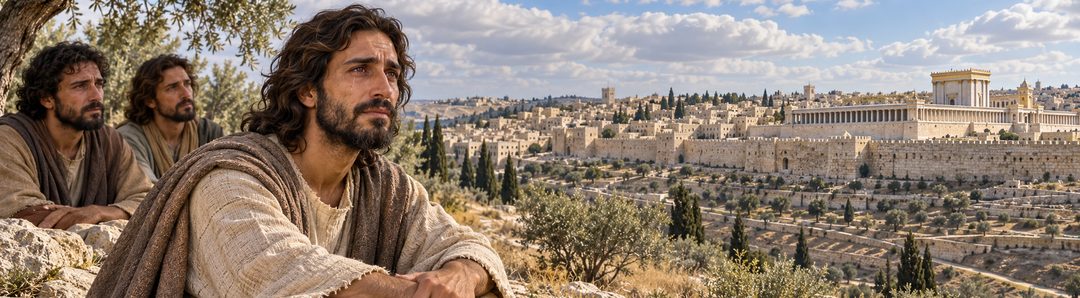Illustratie bij: Jezus huilt over Jeruzalem.