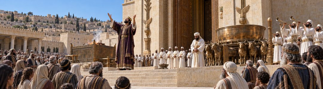 Illustratie bij: Salomo erkent dat geen tempel God kan bevatten.
