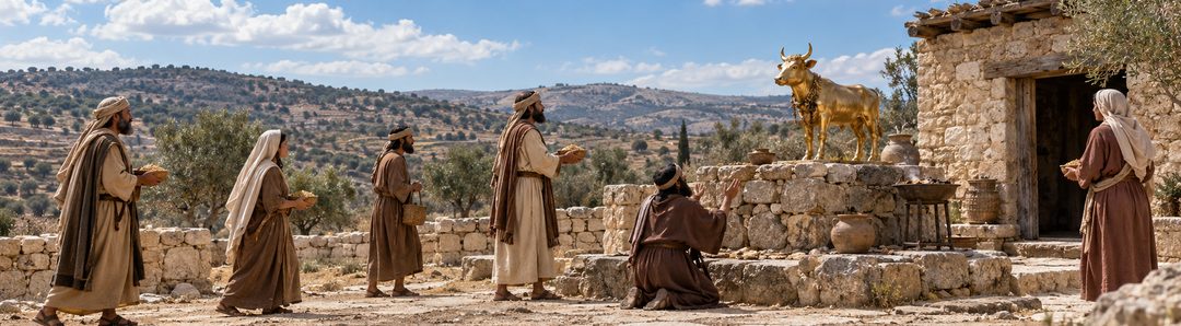 Illustratie bij: De kalververering in Bethel.