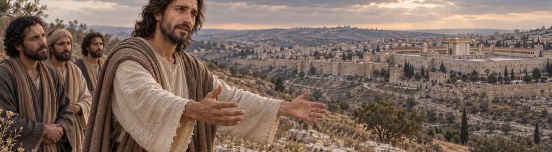 Illustratie bij: Jezus treurt over Jeruzalem dat profeten verwerpt.