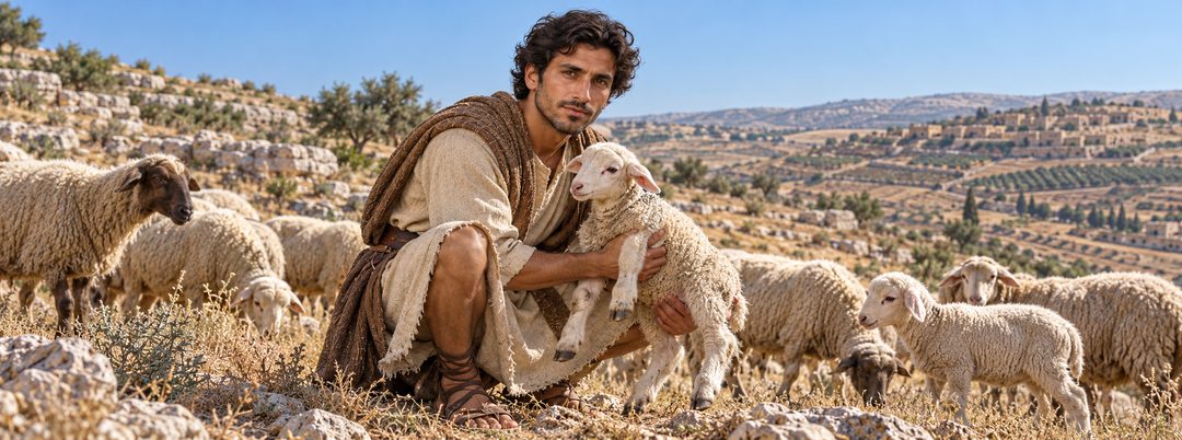 Illustratie bij: David, de jonge herder naar Gods hart.