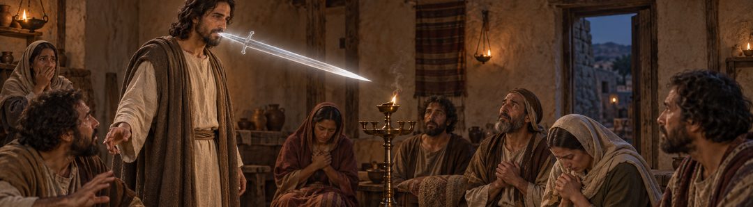 Illustratie bij: Christus komt in tijdelijk oordeel over een gemeente.