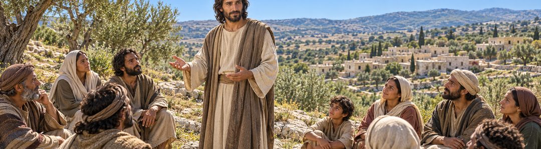 Illustratie bij: Jezus verkondigt Gods Koninkrijk onder Romeins bewind.