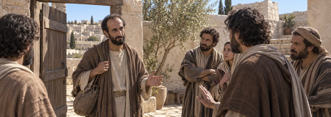 Illustratie bij: Saulus stuit in Jeruzalem op angst en wantrouwen.