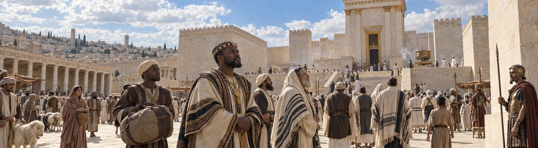 Illustratie bij: Een godvrezende reiziger zoekt de God van Israël.