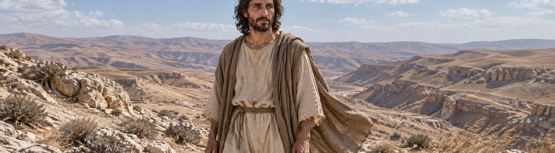 Illustratie bij: Jezus weerstaat verzoeking als werkelijk mens.